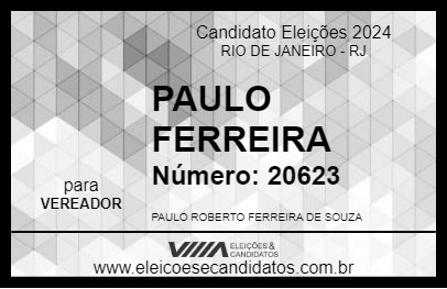 Candidato PAULO FERREIRA 2024 - RIO DE JANEIRO - Eleições