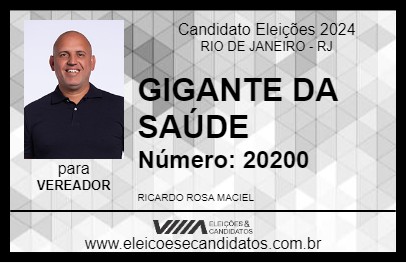 Candidato GIGANTE DA SAÚDE 2024 - RIO DE JANEIRO - Eleições