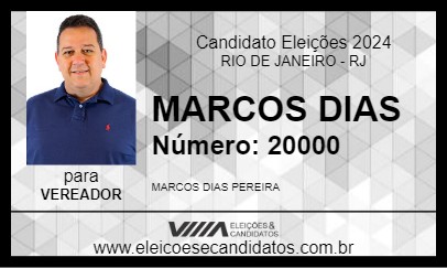 Candidato MARCOS DIAS 2024 - RIO DE JANEIRO - Eleições