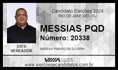 Candidato MESSIAS PQD 2024 - RIO DE JANEIRO - Eleições