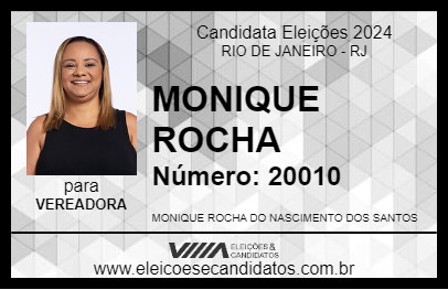 Candidato MONIQUE ROCHA 2024 - RIO DE JANEIRO - Eleições