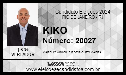 Candidato KIKO 2024 - RIO DE JANEIRO - Eleições