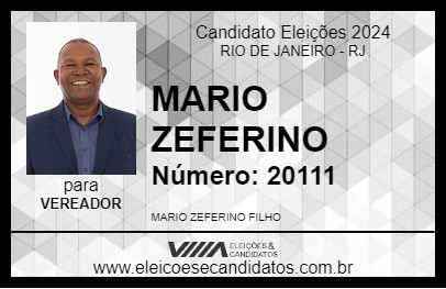 Candidato MARIO ZEFERINO 2024 - RIO DE JANEIRO - Eleições