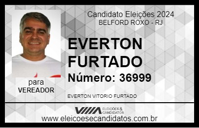 Candidato EVERTON FURTADO 2024 - BELFORD ROXO - Eleições