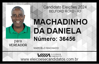 Candidato MACHADINHO DA DANIELA 2024 - BELFORD ROXO - Eleições