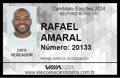 Candidato RAFAEL AMARAL 2024 - BELFORD ROXO - Eleições