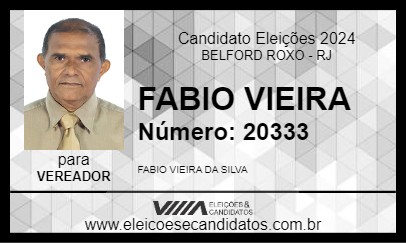 Candidato FABIO VIEIRA 2024 - BELFORD ROXO - Eleições