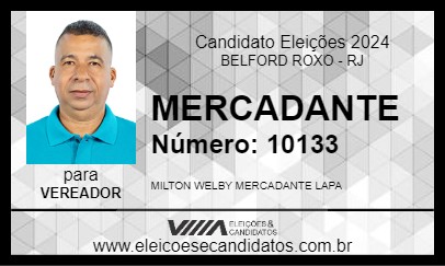 Candidato MERCADANTE 2024 - BELFORD ROXO - Eleições