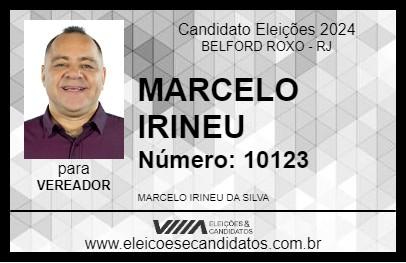 Candidato MARCELO IRINEU 2024 - BELFORD ROXO - Eleições