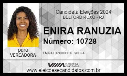 Candidato ENIRA RANUZIA 2024 - BELFORD ROXO - Eleições