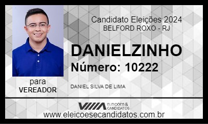 Candidato DANIELZINHO 2024 - BELFORD ROXO - Eleições