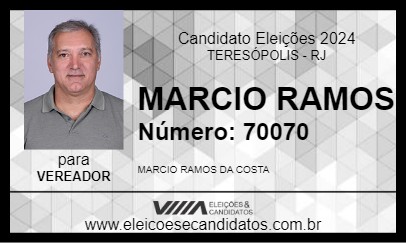 Candidato MARCIO RAMOS 2024 - TERESÓPOLIS - Eleições