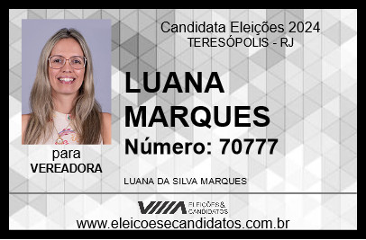 Candidato LUANA MARQUES 2024 - TERESÓPOLIS - Eleições