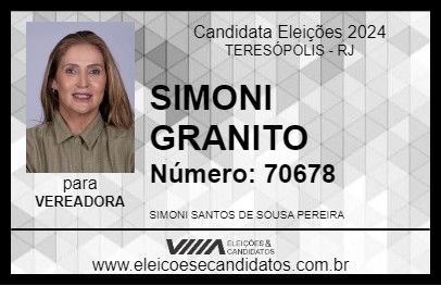 Candidato SIMONI GRANITO 2024 - TERESÓPOLIS - Eleições