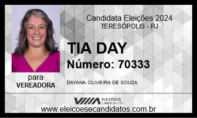 Candidato TIA DAY 2024 - TERESÓPOLIS - Eleições