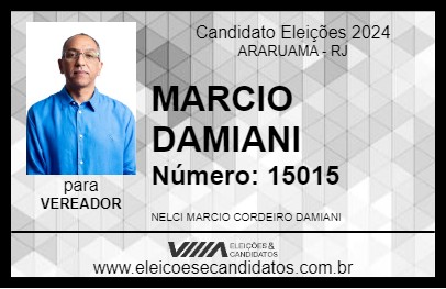 Candidato MARCIO DAMIANI 2024 - ARARUAMA - Eleições