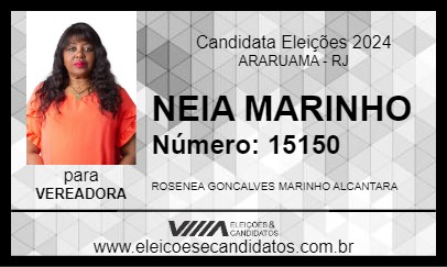 Candidato NEIA MARINHO 2024 - ARARUAMA - Eleições