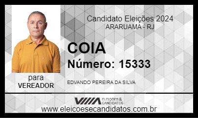 Candidato COIA 2024 - ARARUAMA - Eleições