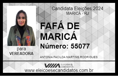 Candidato FAFÁ DE MARICÁ 2024 - MARICÁ - Eleições