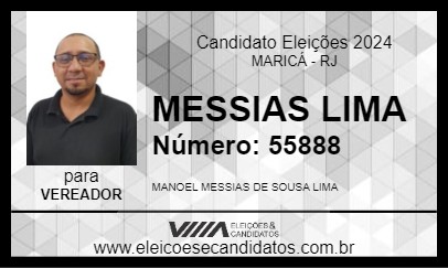 Candidato MESSIAS LIMA 2024 - MARICÁ - Eleições