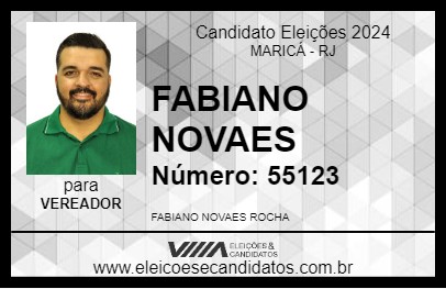 Candidato FABIANO NOVAES 2024 - MARICÁ - Eleições