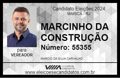 Candidato MARCINHO DA CONSTRUÇÃO 2024 - MARICÁ - Eleições