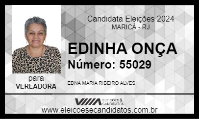 Candidato EDINHA ONÇA 2024 - MARICÁ - Eleições