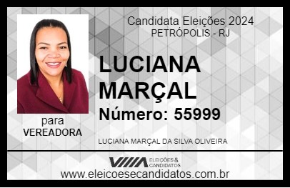 Candidato LUCIANA MARÇAL 2024 - PETRÓPOLIS - Eleições