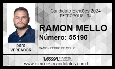 Candidato RAMON MELLO 2024 - PETRÓPOLIS - Eleições