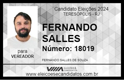 Candidato FERNANDO SALLES 2024 - TERESÓPOLIS - Eleições