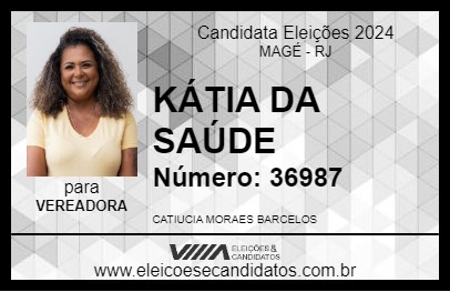 Candidato KÁTIA DA SAÚDE 2024 - MAGÉ - Eleições