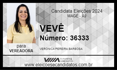 Candidato VEVÊ 2024 - MAGÉ - Eleições