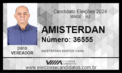 Candidato AMISTERDAN 2024 - MAGÉ - Eleições