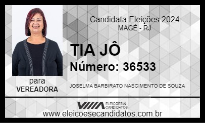 Candidato TIA JÔ 2024 - MAGÉ - Eleições