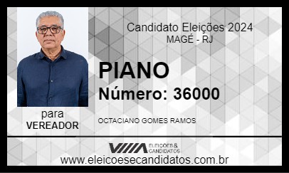 Candidato PIANO 2024 - MAGÉ - Eleições