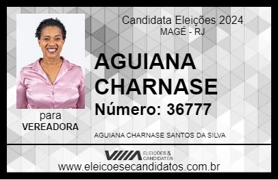 Candidato AGUIANA CHARNASE 2024 - MAGÉ - Eleições