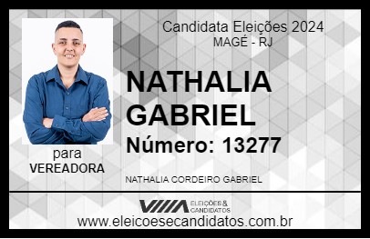 Candidato NATHALIA GABRIEL 2024 - MAGÉ - Eleições