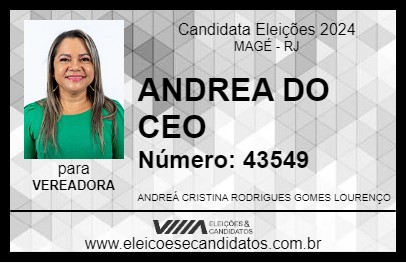 Candidato ANDREA DO CEO 2024 - MAGÉ - Eleições