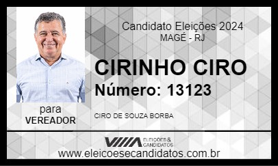 Candidato CIRINHO CIRO 2024 - MAGÉ - Eleições