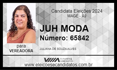 Candidato JUH MODA 2024 - MAGÉ - Eleições