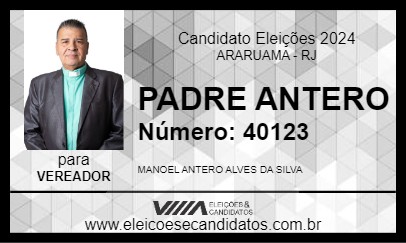 Candidato PADRE ANTERO 2024 - ARARUAMA - Eleições