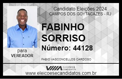 Candidato FABINHO SORRISO 2024 - CAMPOS DOS GOYTACAZES - Eleições