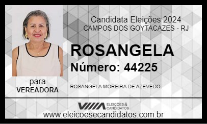 Candidato ROSANGELA 2024 - CAMPOS DOS GOYTACAZES - Eleições