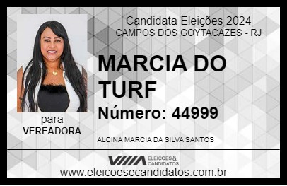 Candidato MARCIA DO TURF 2024 - CAMPOS DOS GOYTACAZES - Eleições