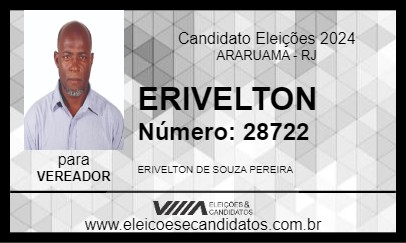 Candidato ERIVELTON 2024 - ARARUAMA - Eleições