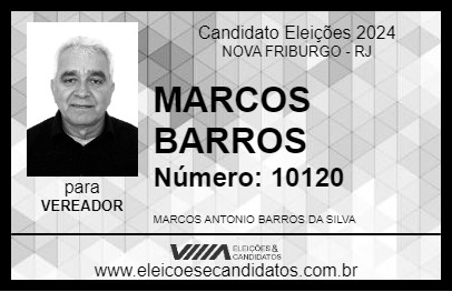 Candidato MARCOS BARROS 2024 - NOVA FRIBURGO - Eleições