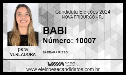 Candidato BABI 2024 - NOVA FRIBURGO - Eleições