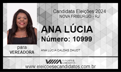 Candidato ANA  LÚCIA 2024 - NOVA FRIBURGO - Eleições