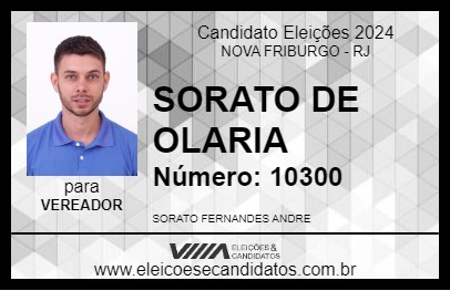 Candidato SORATO DE OLARIA 2024 - NOVA FRIBURGO - Eleições