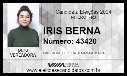 Candidato IRIS BERNA 2024 - NITERÓI - Eleições